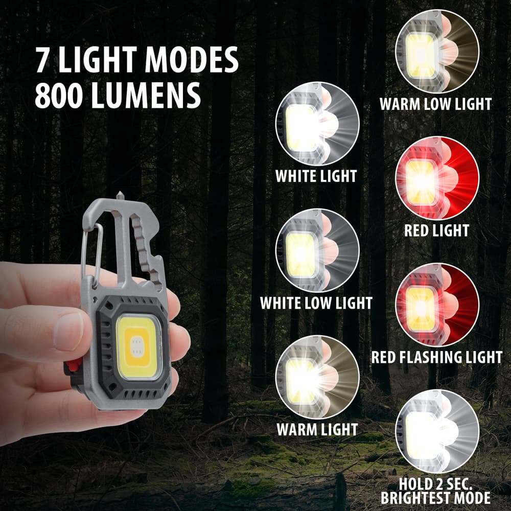 Apex9 Multi-Function Keychain Light - Rechargeable | COB
