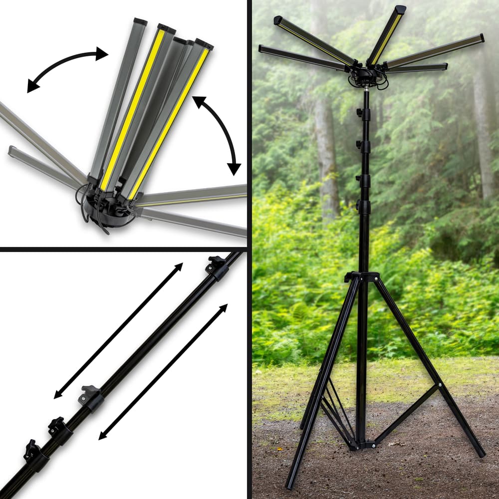 Apex9 Telescopic Camp Light with Stand