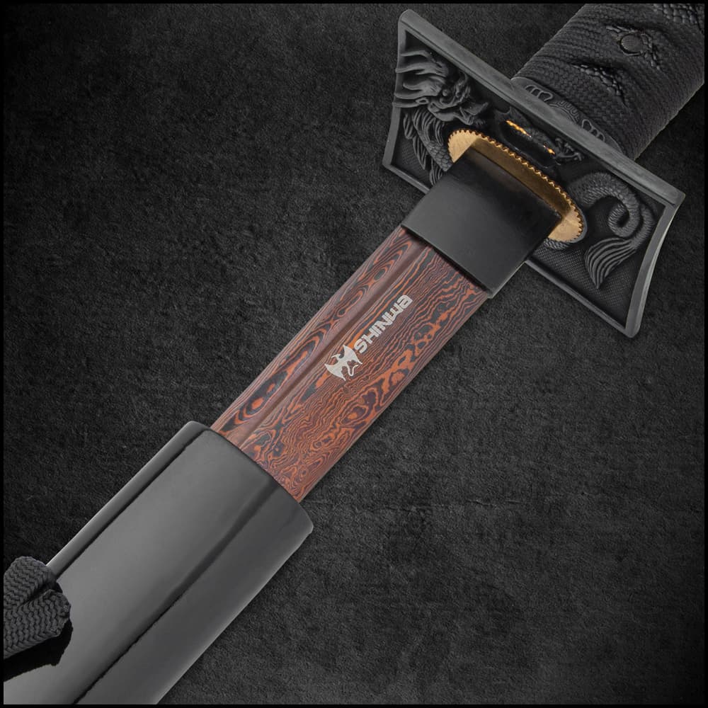 Shinwa Black Knight 3-Piece Sword Set - Handmade Katana, Wakizashi