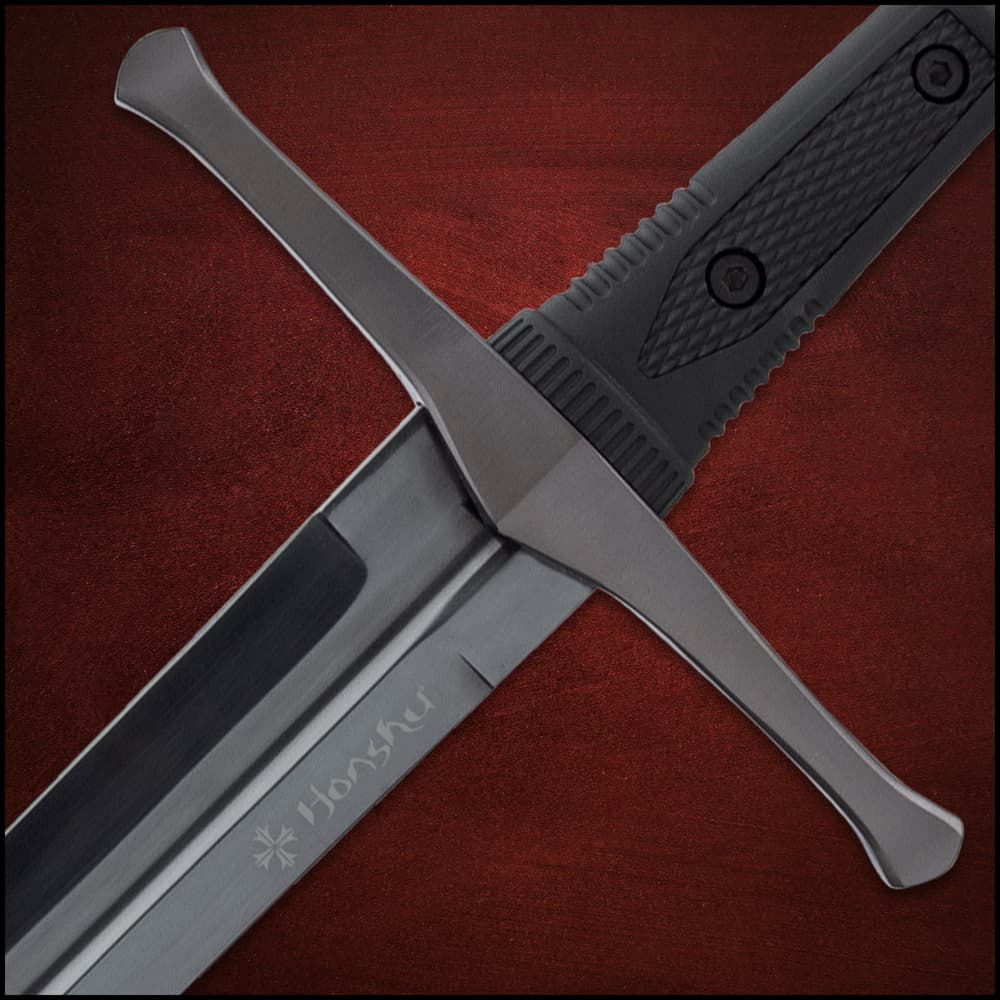 Honshu Midnight Forge Broadsword And Scabbard – Black 1060