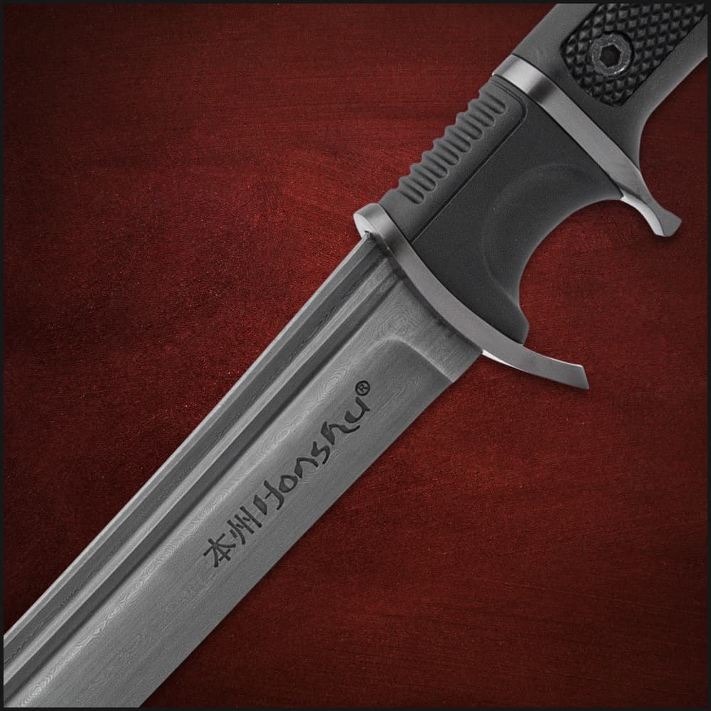 Honshu Damascus Sub-hilt Wakizashi And Sheath – Damascus