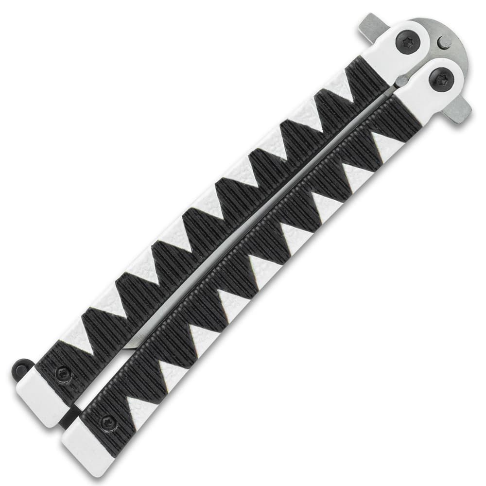Black Samurai Butterfly Knife Stainless Steel Tanto