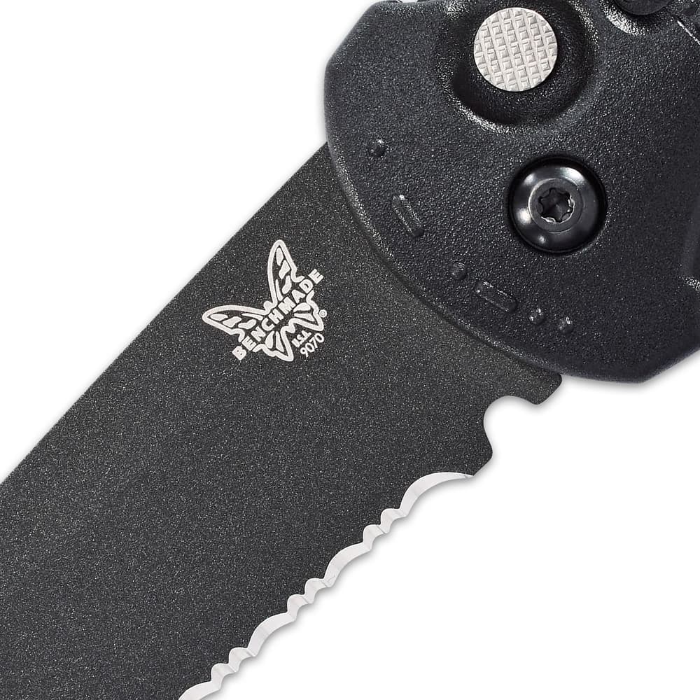 Benchmade Claymore Pocket Knife – CPM-D2 Steel Blade, Push-Button