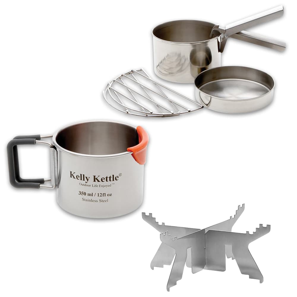 Kelly Kettle Small Trekker And Kit Includes