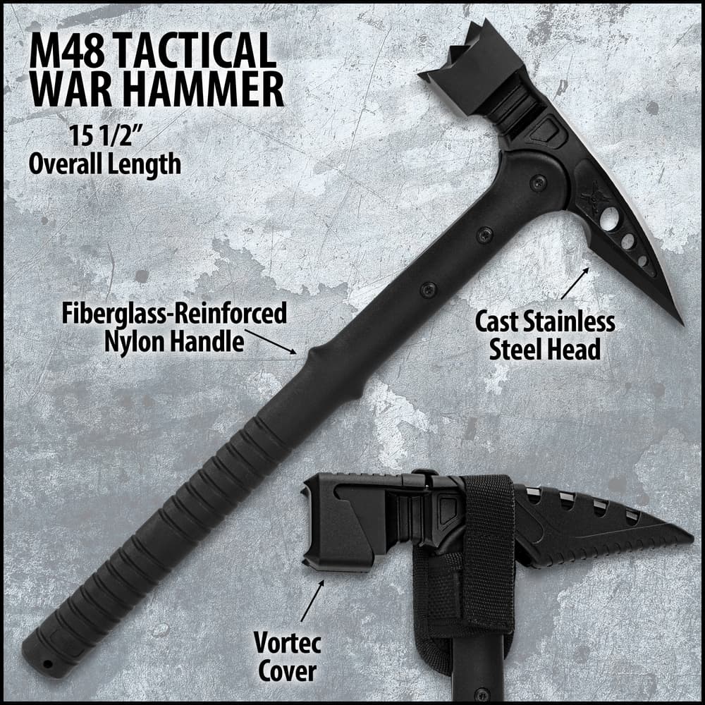 【保障できる】 M48 Tactical War Hammer With Vortec Sheath 個人装備