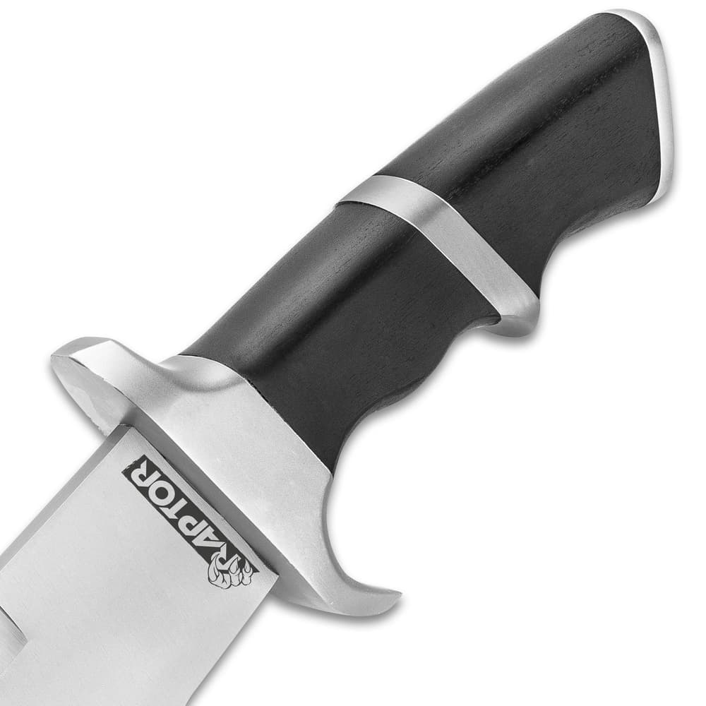 Raptor Machete With Sheath – Stainless Steel Blade, Pakkawood