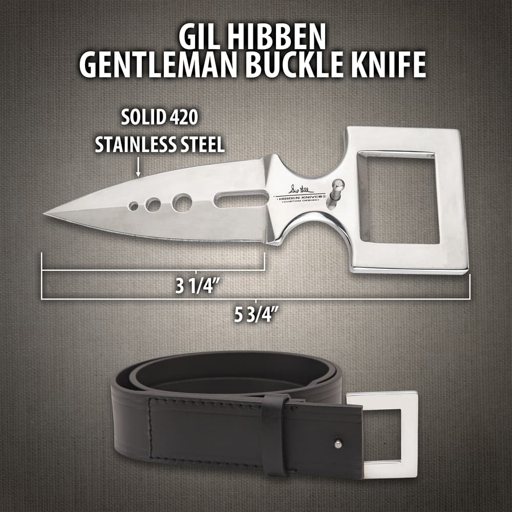 Gil Hibben Gentleman Buckle Knife image number 2
