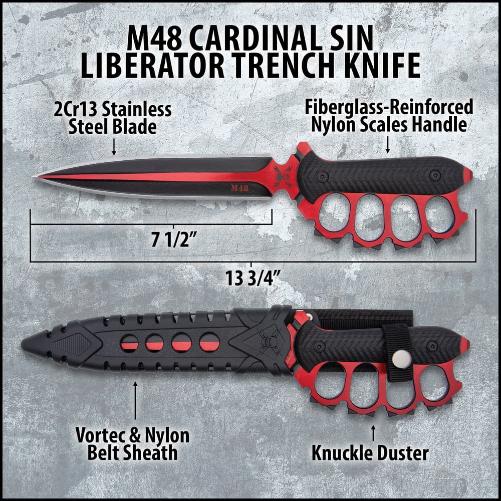 Cardinal Sin Trench Knife - M48 Knife | BUDK.com