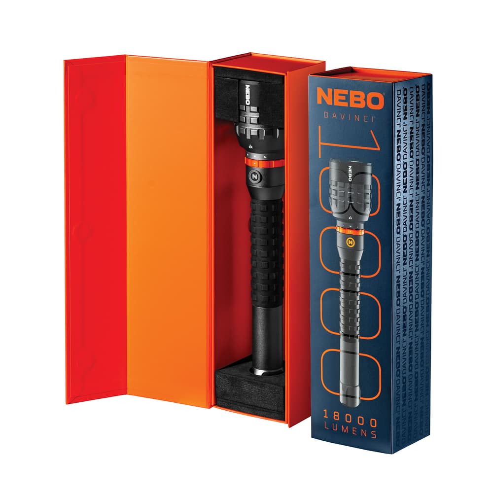 nebo davinci 18000 flashlight NEBO DaVinci 18,000 Lumens Flashlight Waterproof, Five