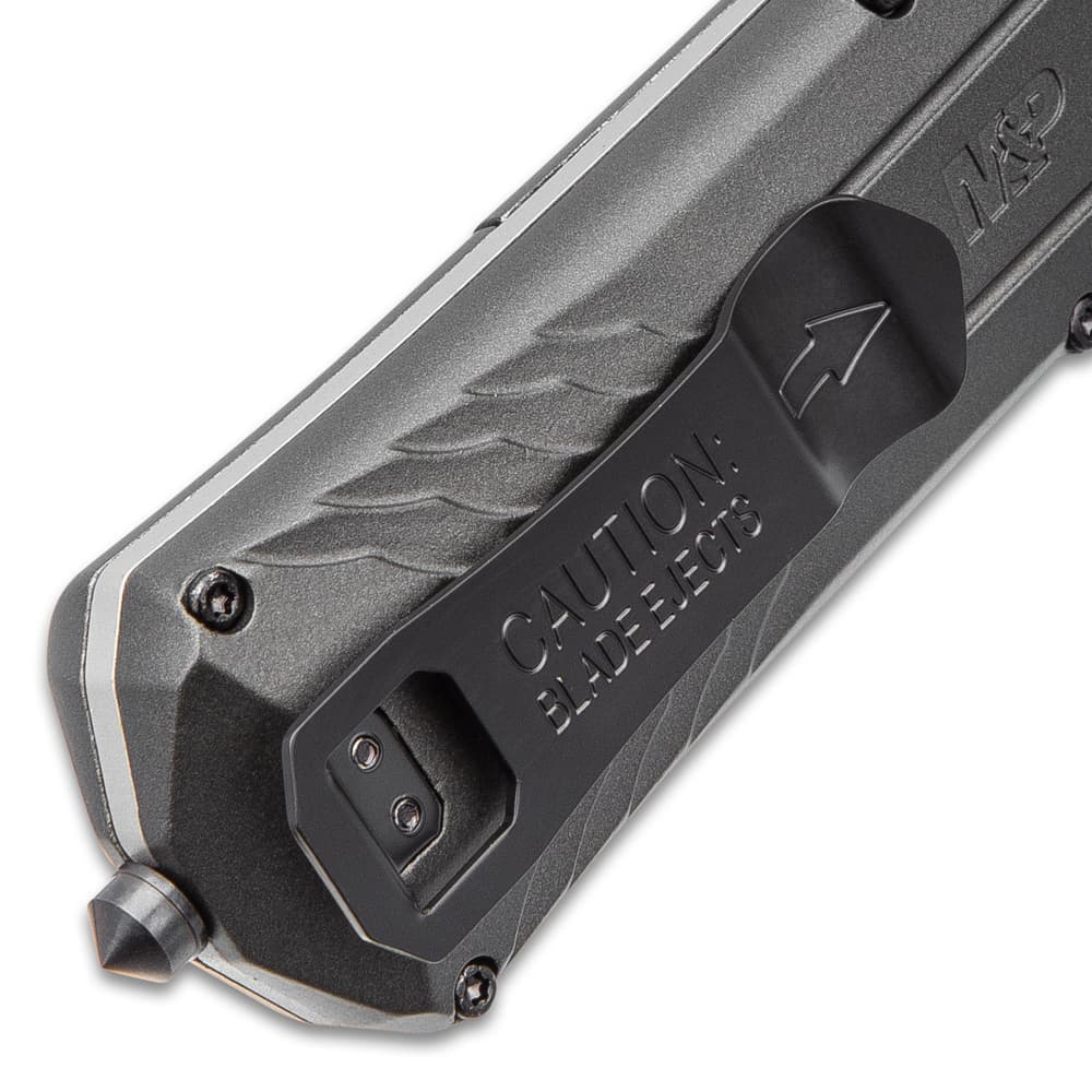 Smith & Wesson Black Oxide OTF Grey Pocket Knife - BUDK.com