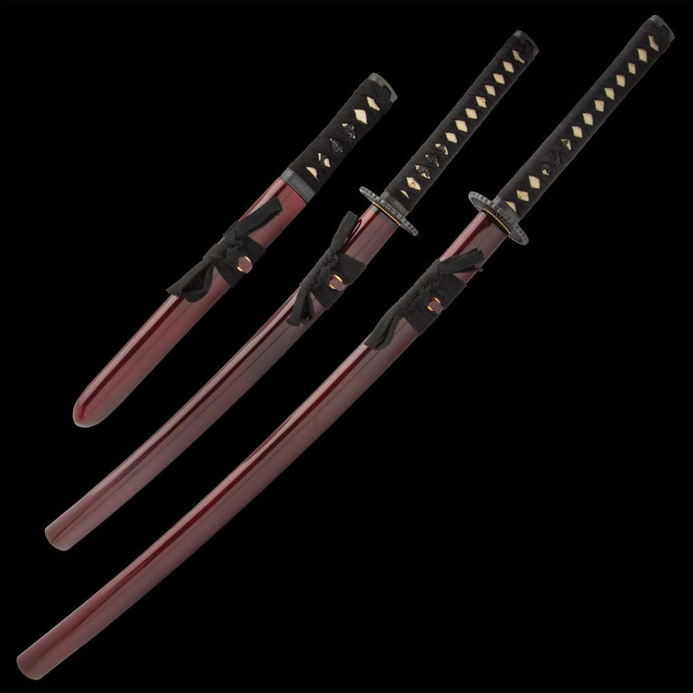 Kojiro Crimson Hand Forged Katana Set And