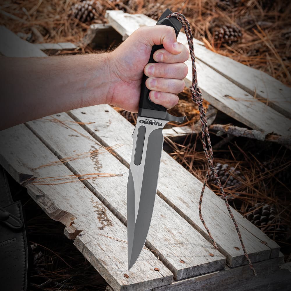Rambo Last Blood Bowie Knife With Sheath – Officially
