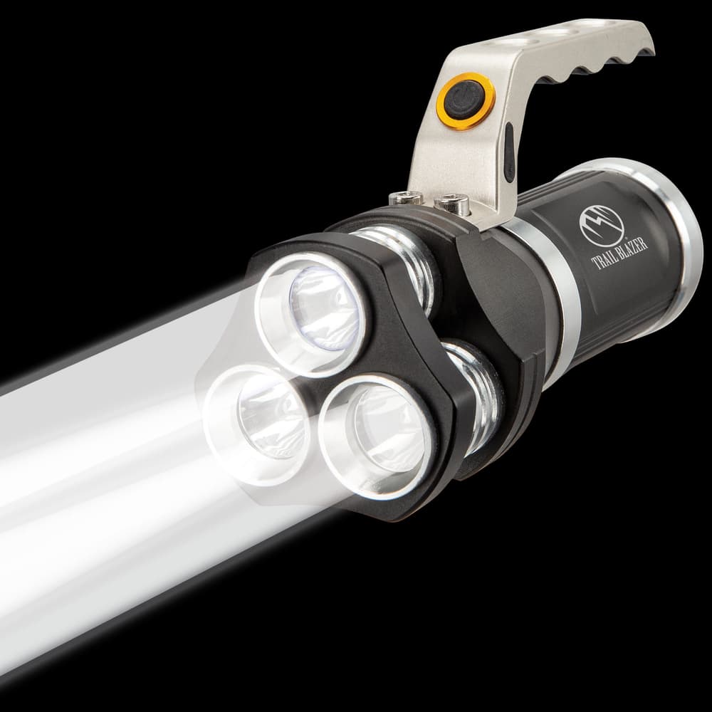 blazeray flashlight with rechargeable battery and case Trailblazer Flashlight with Super Bright White Lights