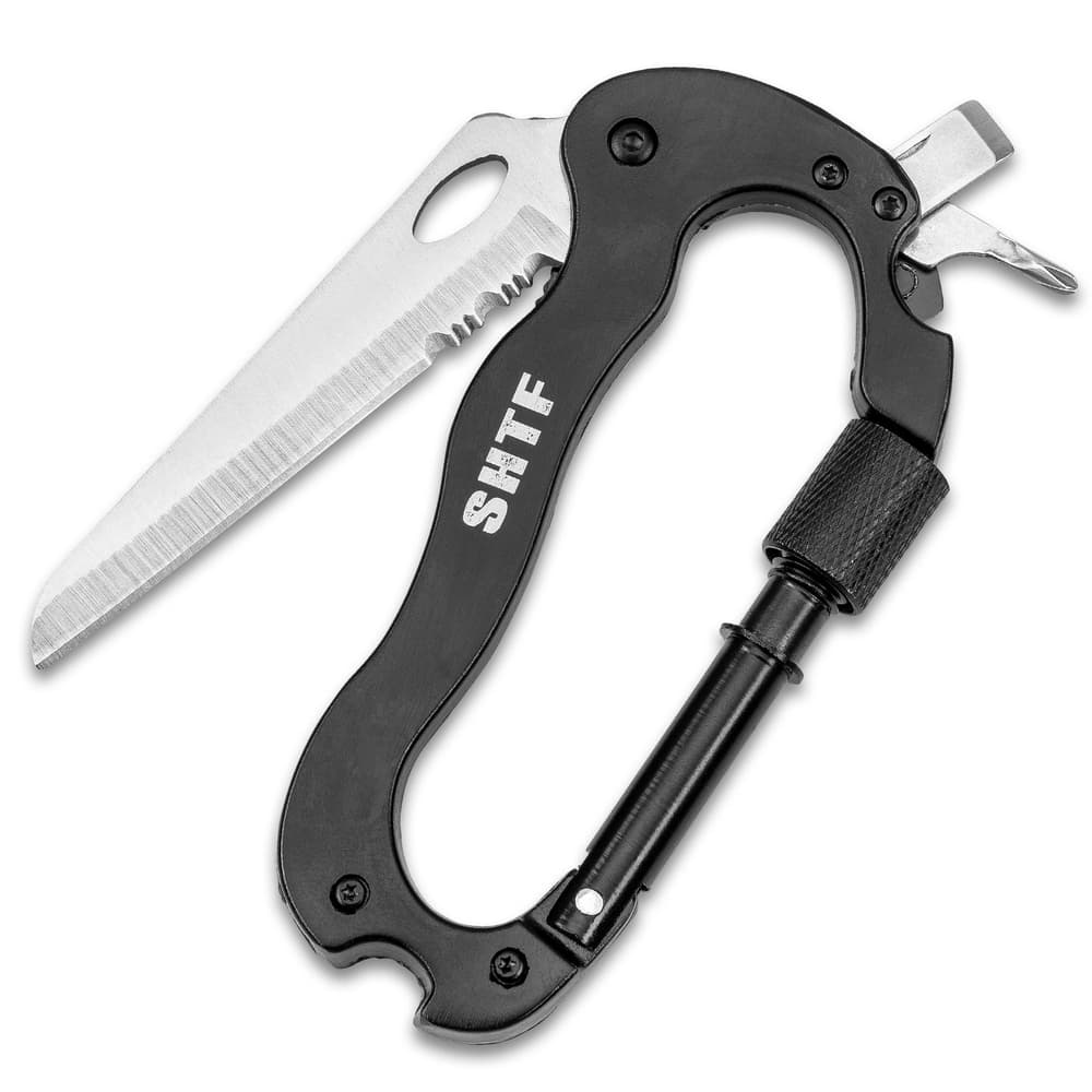 SHTF VersaTool Carabiner Aluminum And Stainless Steel
