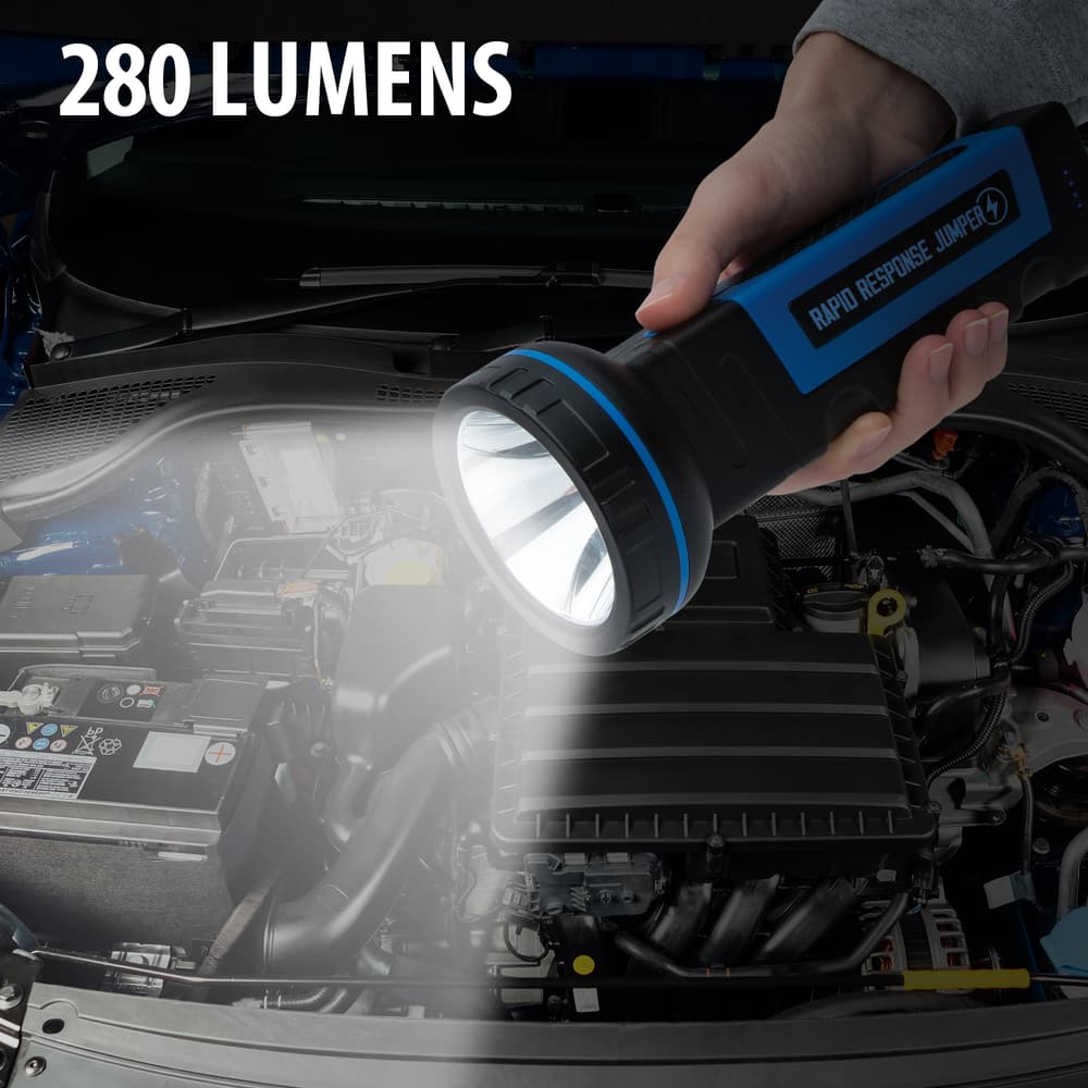 The flashlight shown in use image number 3