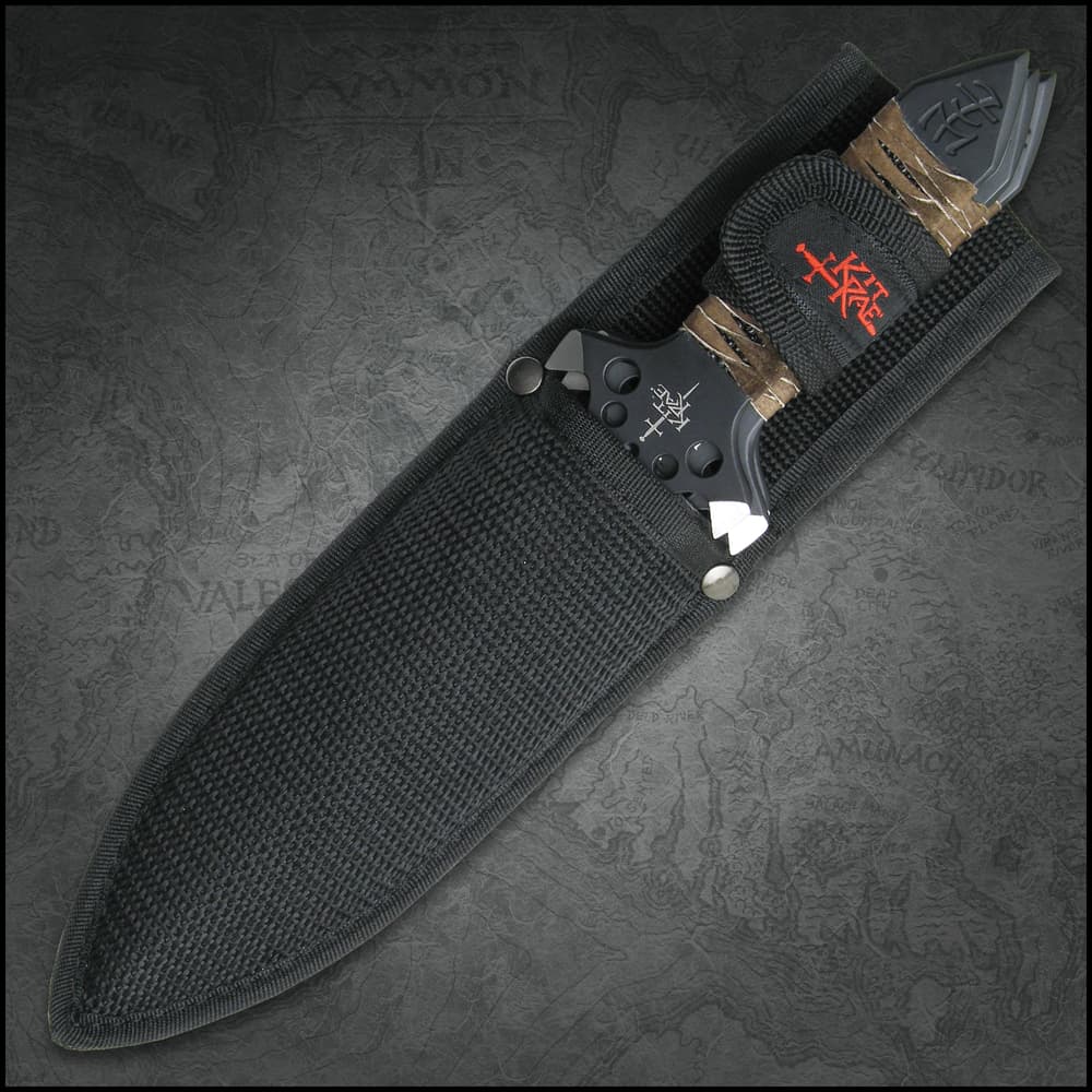 DAGNASTY/HATEBREED/SKARHEAD/3枚セット Kit Rae HellHawk 9 3/4 Inch Throwing Knife Triple Set