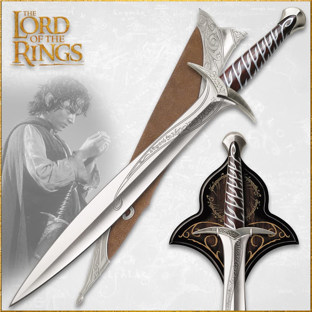 Full image of Sting: The Sword of Frodo Baggins and Frodo's Sting Sword Scabbard Replica included in the Lord of the Rings Frodo Collection. image number 0