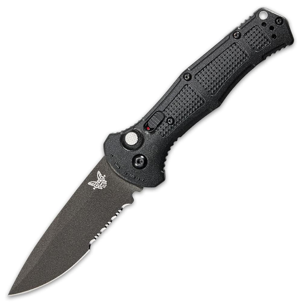 Benchmade Claymore Pocket Knife – CPM-D2 Steel Blade, Push-Button