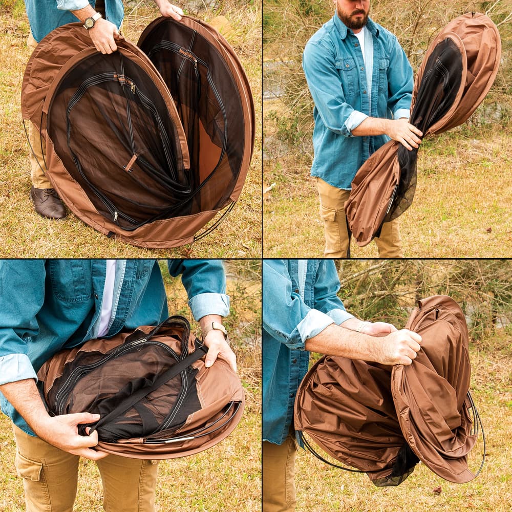 Intense Pop-Up Bivy Tent with Backpack & Mosquito Netting - BUDK.com
