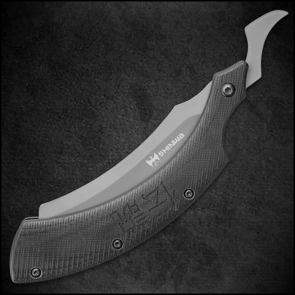 Shinwa Kamisori Folding Razor Knife – Stainless Steel Blade, Grey