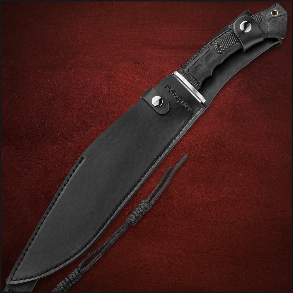 Honshu Boshin Kukri with Genuine Leather Belt Sheath - BUDK.com
