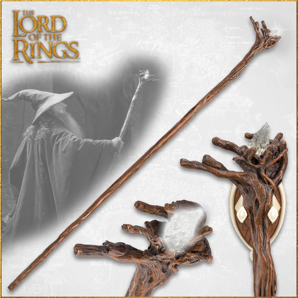 Views of Gandalf's Staff of Moria replica and with the actor image number 0