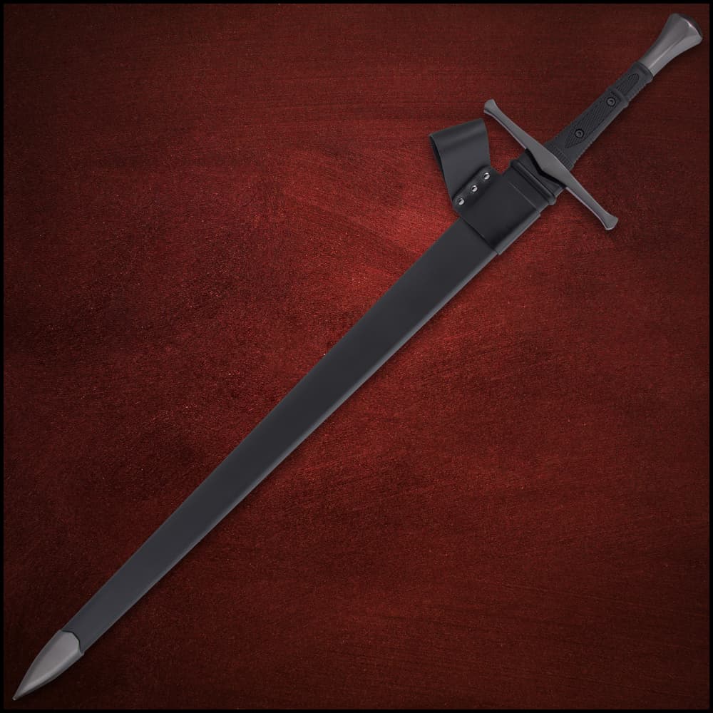 Honshu Midnight Forge Broadsword And Scabbard – Black 1060