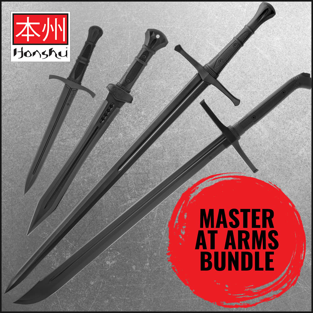 Full image of the Honshu 3PCS Sword and Dagger Training Set included in the Master At Arms Bundle. image number 0