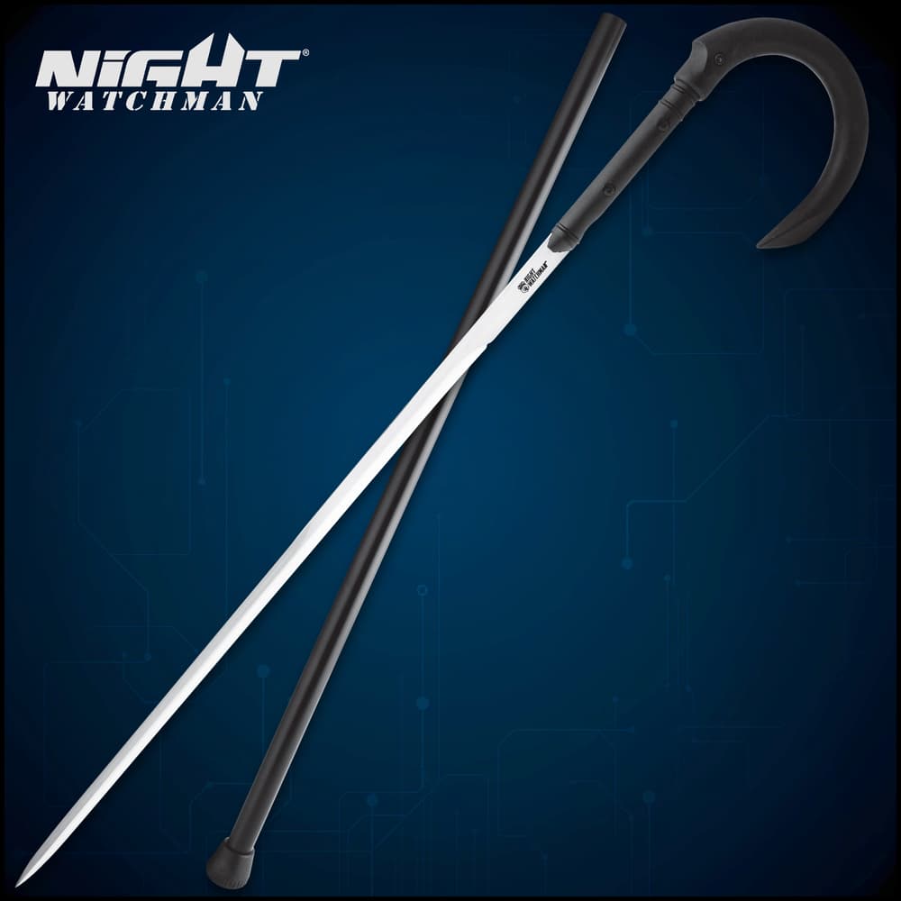 You can always count on the Night Watchman Hook Sword Cane, whether it’s to assist you in walking or as a measure of self-defense image number 0