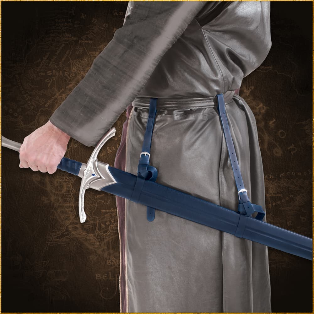 The full length of the scabbard shown image number 1