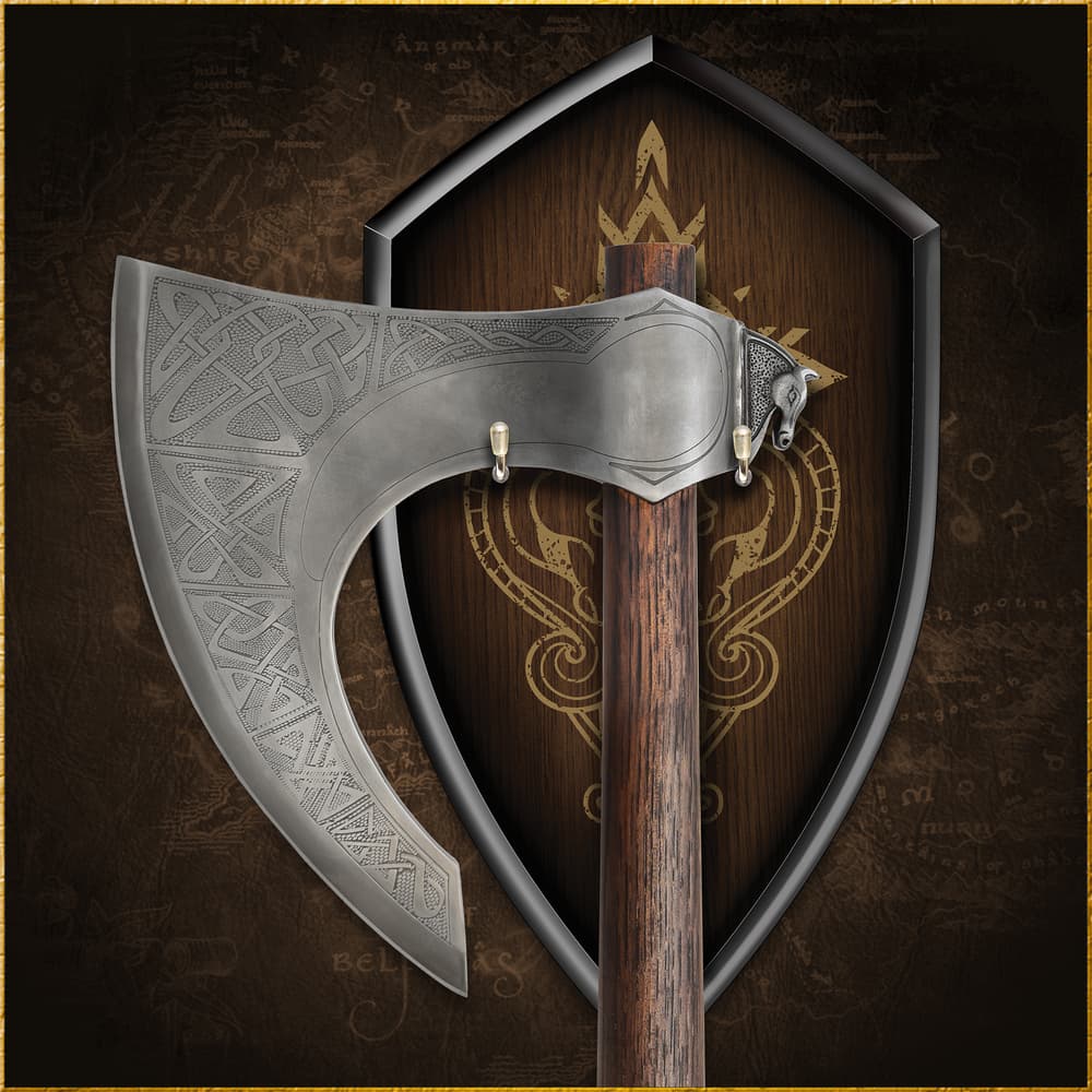 The authentic axe shown on display image number 1