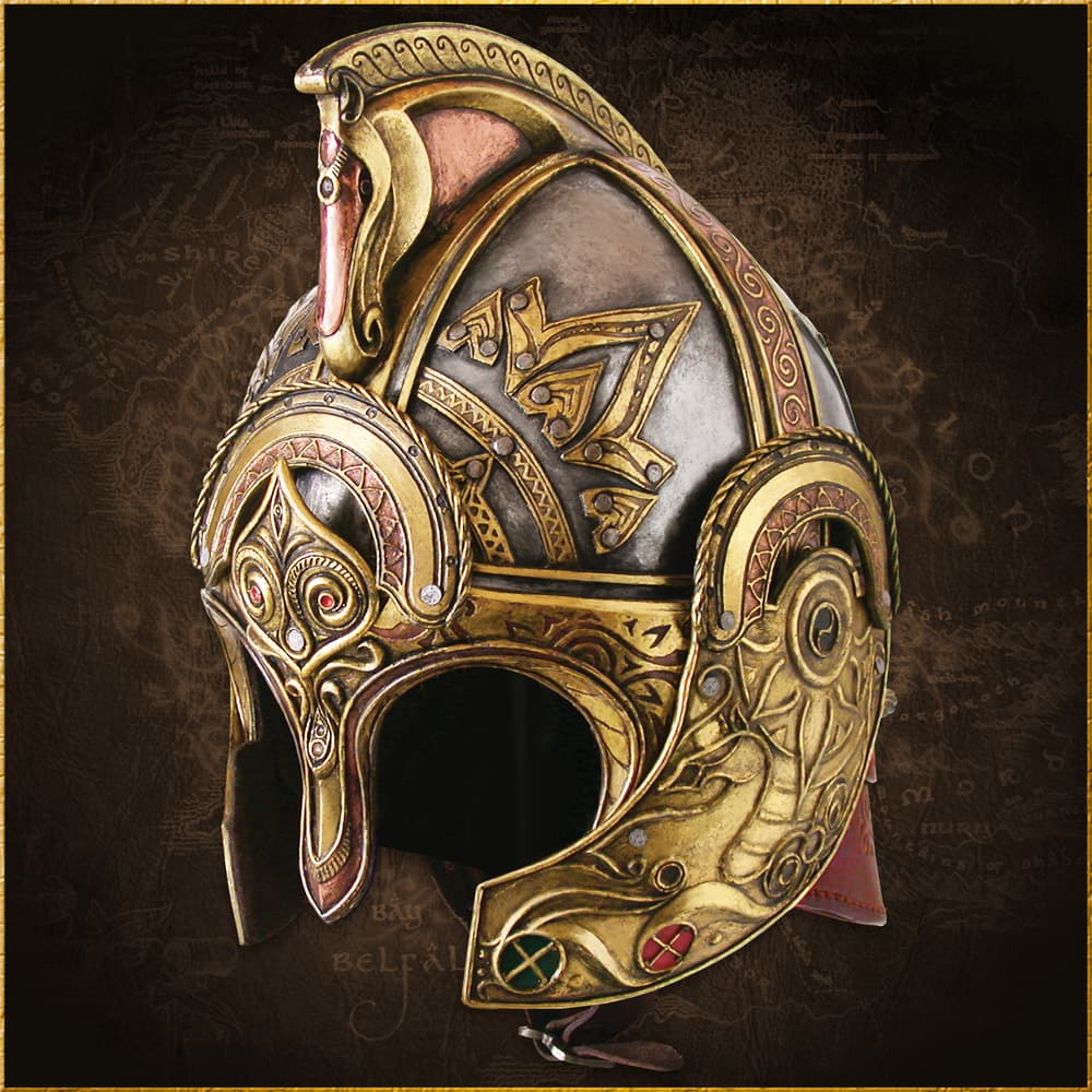 The side view of the Helm of King Theoden image number 1