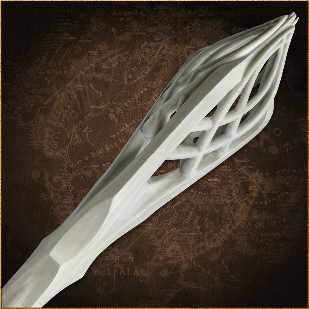Close up image of the top part of the Gandalf the White Staff. image number 2