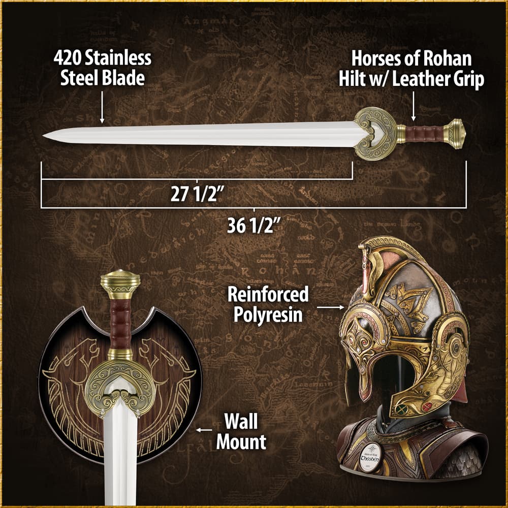 Full image of the Helm of King Theoden. image number 2