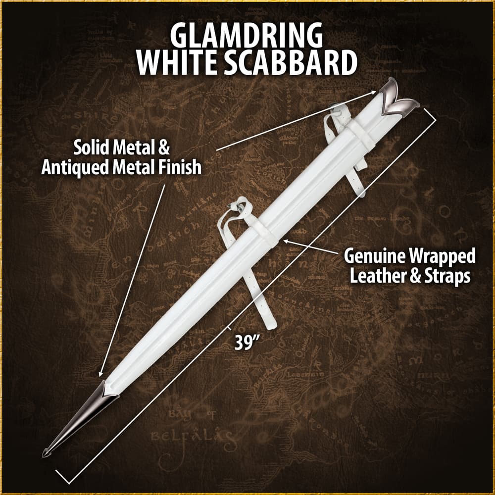 Lord of the Rings Glamdring White Scabbard image number 2