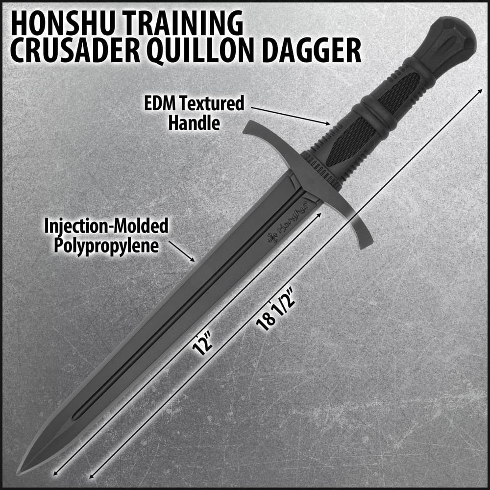 Details and features of the Quillon Training Dagger. image number 2