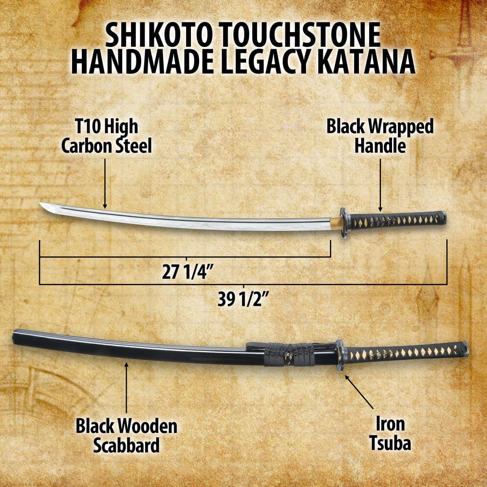 The katana's tsuba shown in detail image number 2