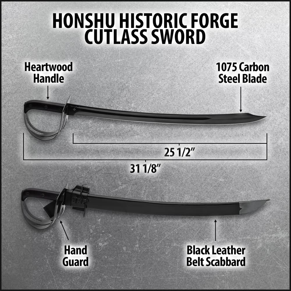 Details and features of Forge Cutlass Sword. image number 2