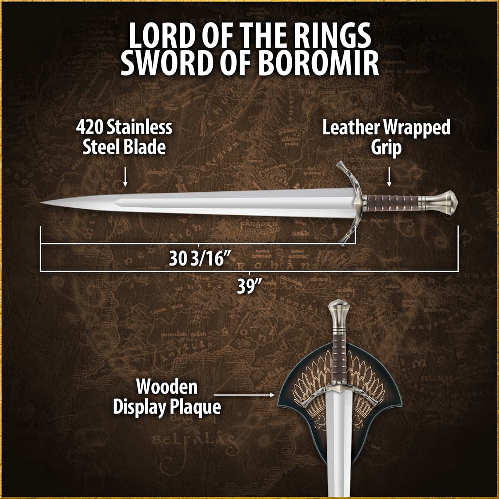 Lord of the Rings Sword of Boromir image number 2