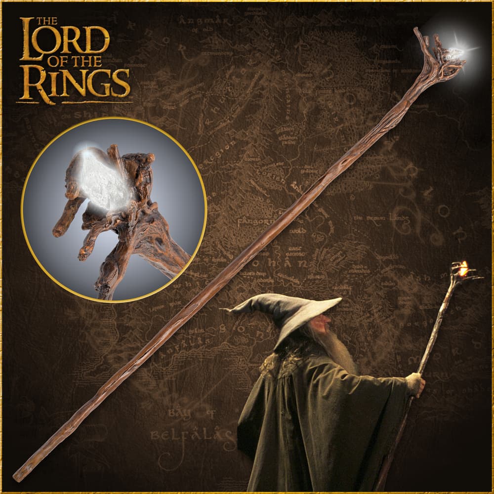 Views of Gandalf's Staff of Moria replica and with the actor image number 0