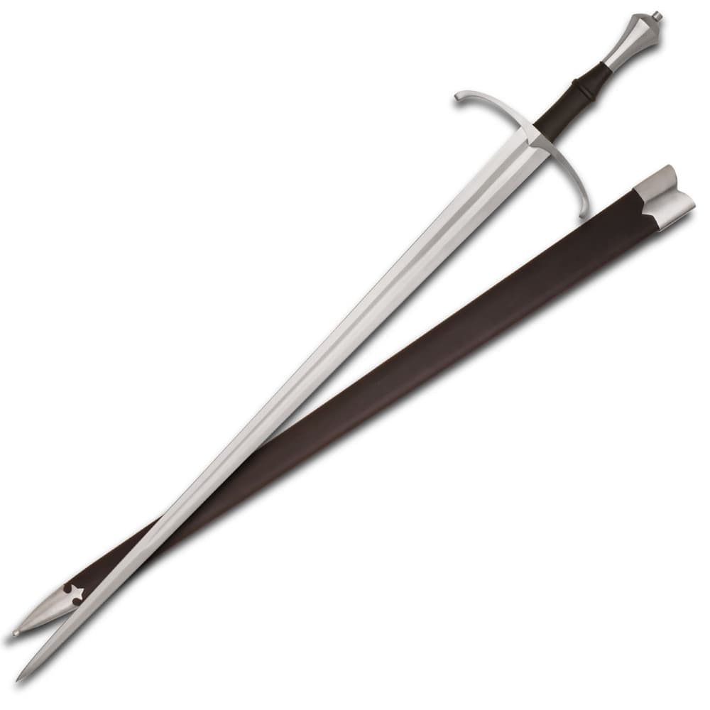 Long sword with sheath on white background image number 0