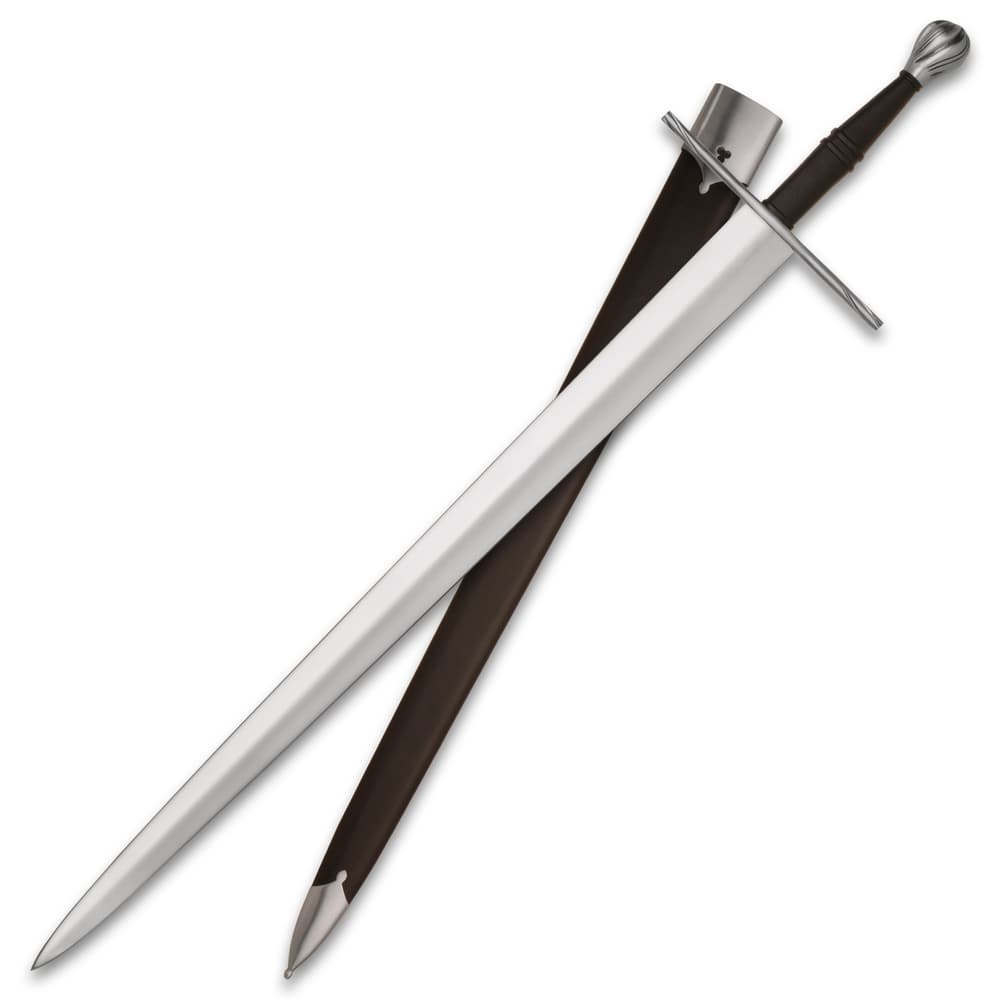 Sword with scabbard on white background image number 0