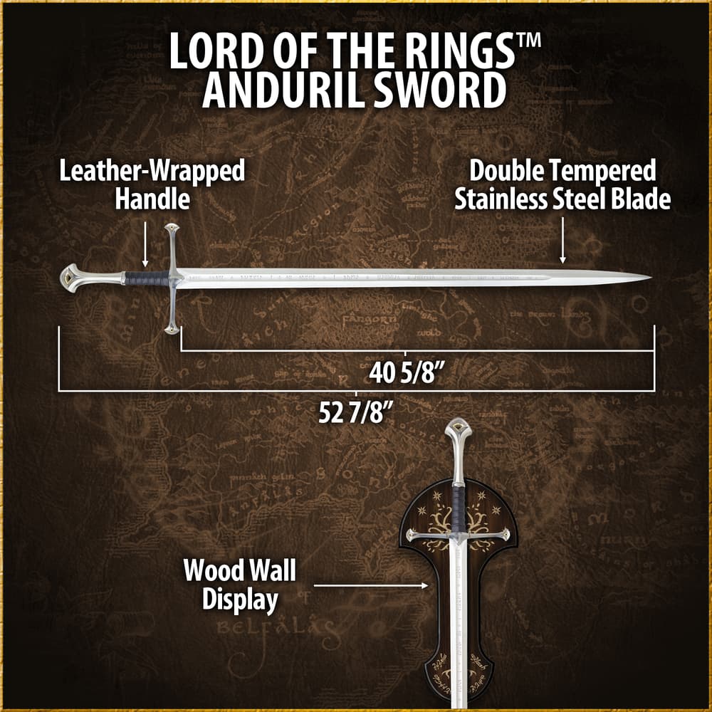 Details and features of King Elessar's Anduril Sword Replica image number 2