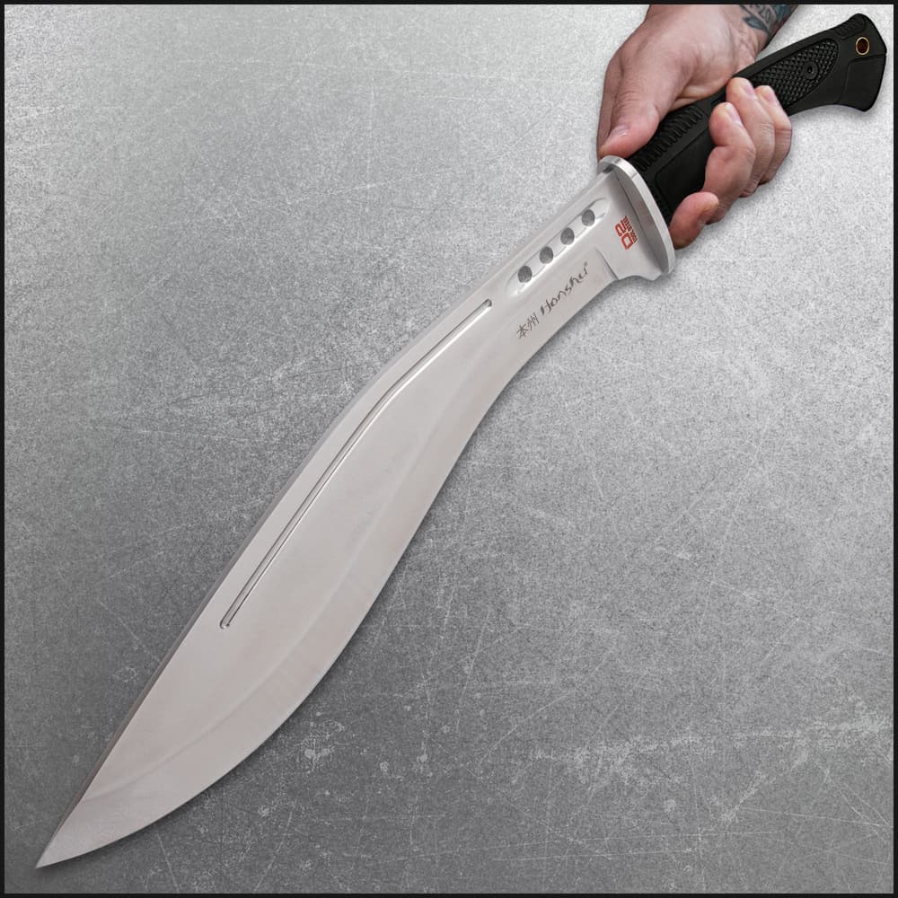 Honshu D2 Boshin® Kukri And Sheath – D2 Tool Steel, Thru