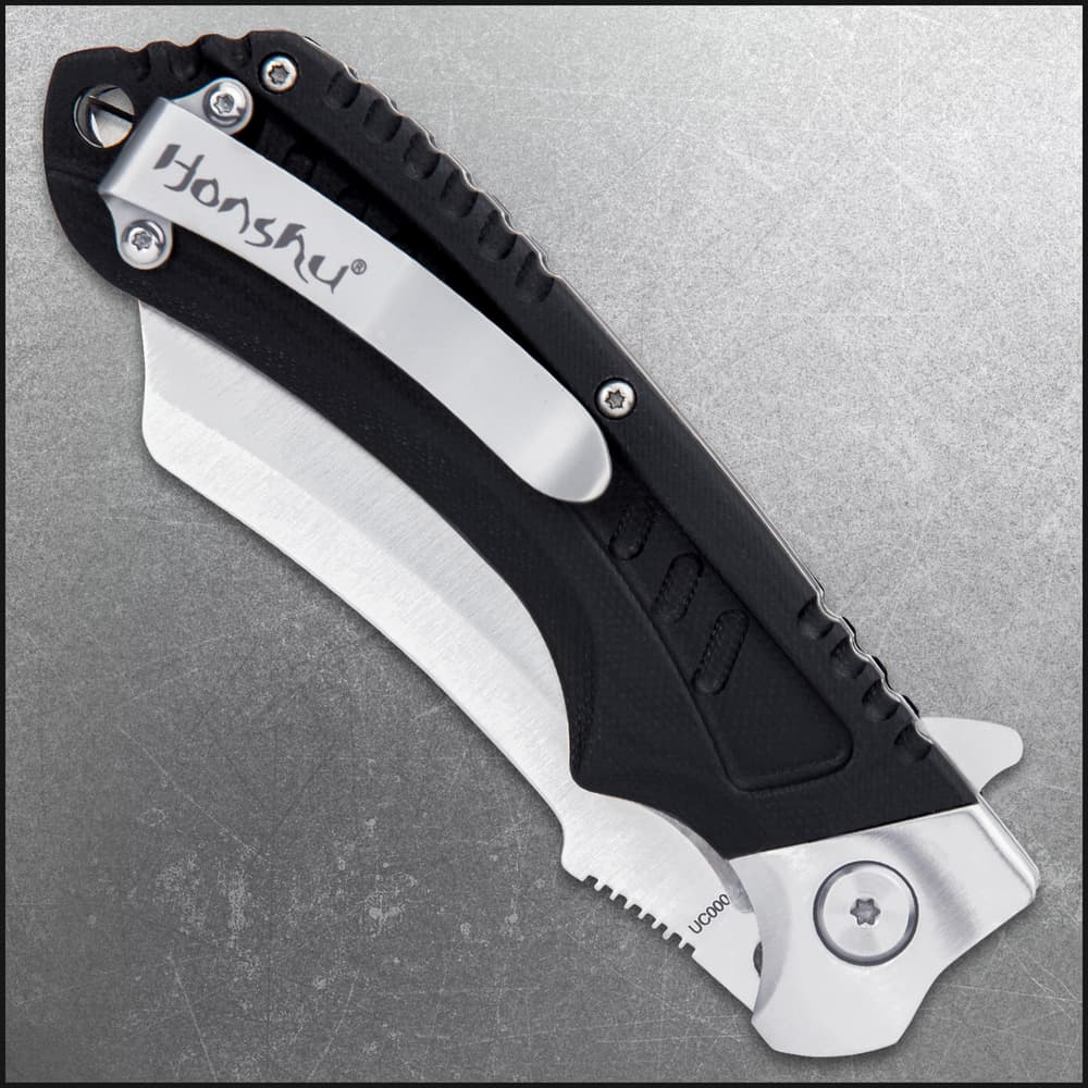 Honshu Sekyuriti Razor Pocket Knife – D2 Tool Steel Blade