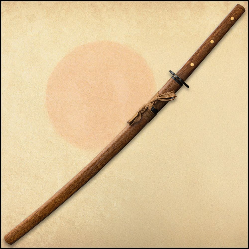 Shikoto Tigerwood Katana And Scabbard – T10 Carbon Steel Blade