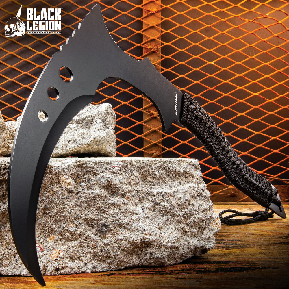 Black Legion Black Fixed Blade Knife Set