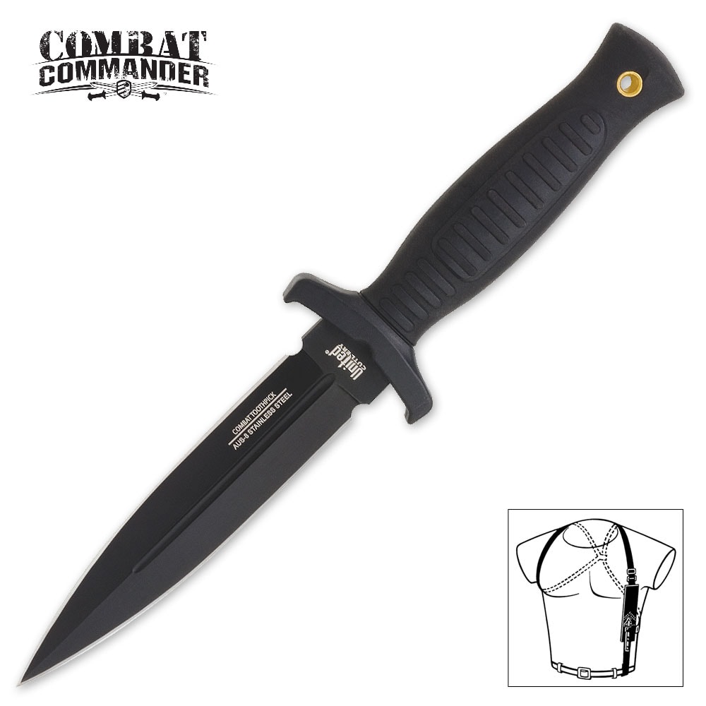 Tilt Forward Chef Knife Field Guide Knife Shoulder Harness Sheath –  Whitaker Leather