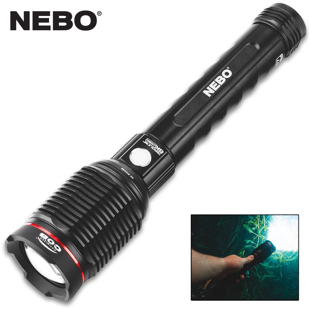 Nebo Redline 6K Lumen Rechargeable Flashlight COB