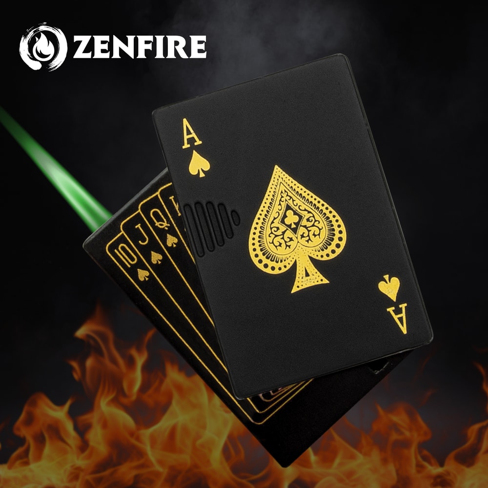 Zenfire Unleashed Dragon Poker Lighter Metal Lighter